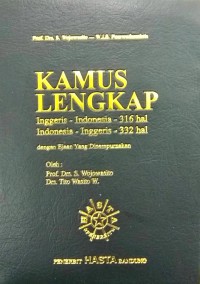 Kamus Lengkap IOnggris-Indonesia, Indonesia-Inggris
